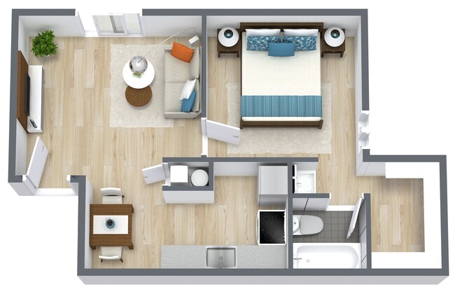 Floorplan - Greenway Flats Apartments