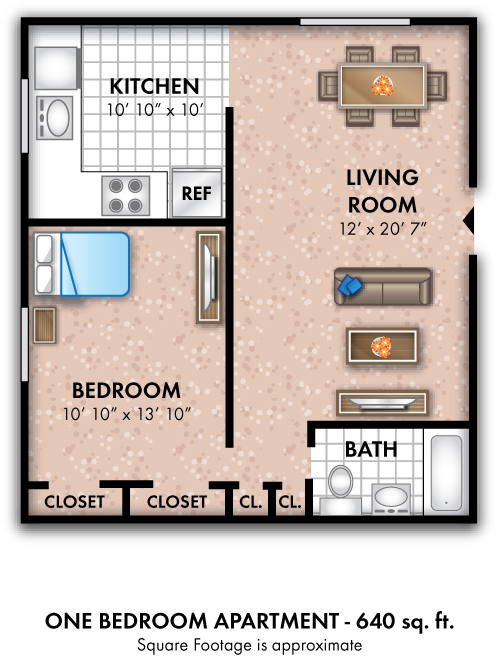 Floorplan - Monmouth Beach Village Apartment Homes