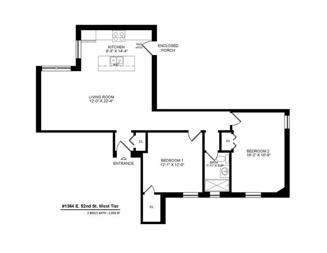 1364 - West Tier - 1360-64 E. 52nd St.