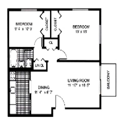 2BR/1BA - Avon Street Apartments