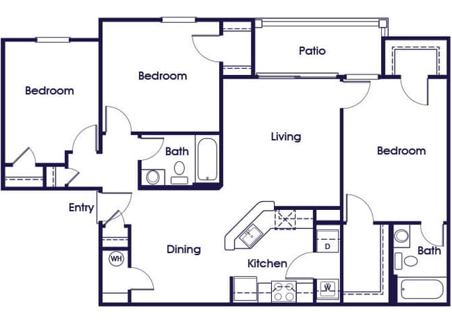 Floorplan - Weston Circle and Wicklow Square Apartments