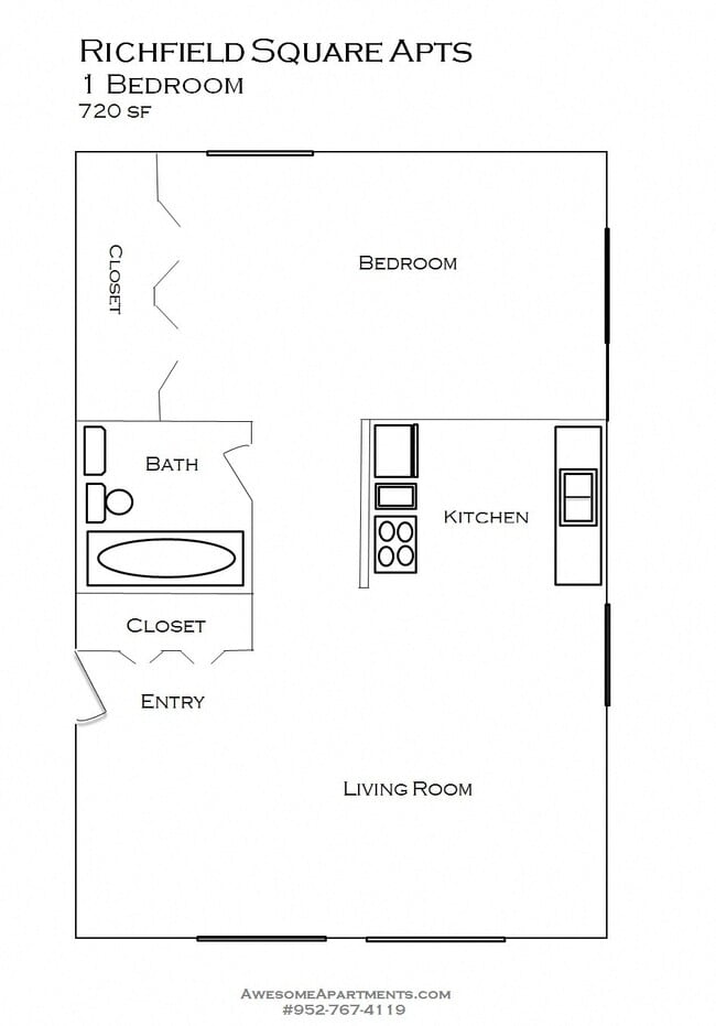 Floorplan - Richfield Square Apartments