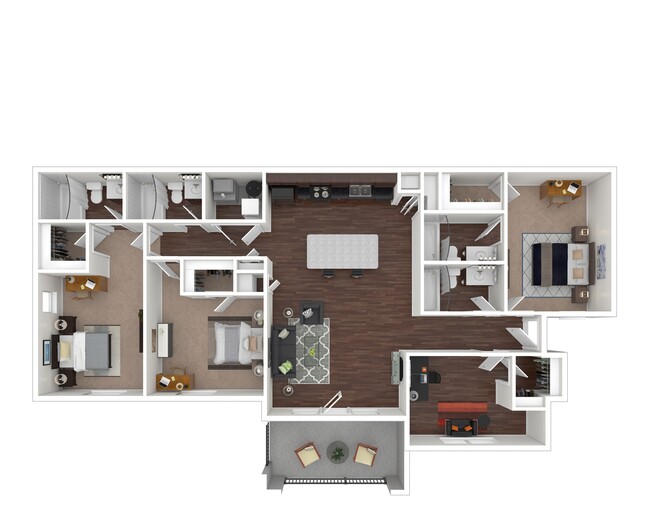 3x4D Floorplan - Miami Preserve