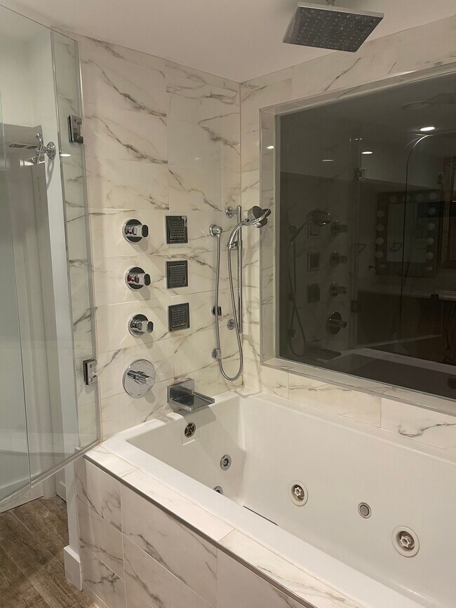 Jacuzzi tub with overhead & body shower heads - 505 O St NW