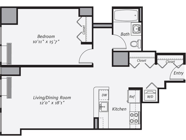 Floorplan - Avalon Riverview South Tower