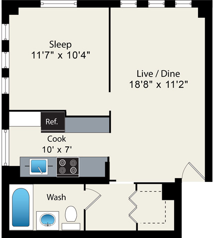 Floorplan - Reside on Clarendon