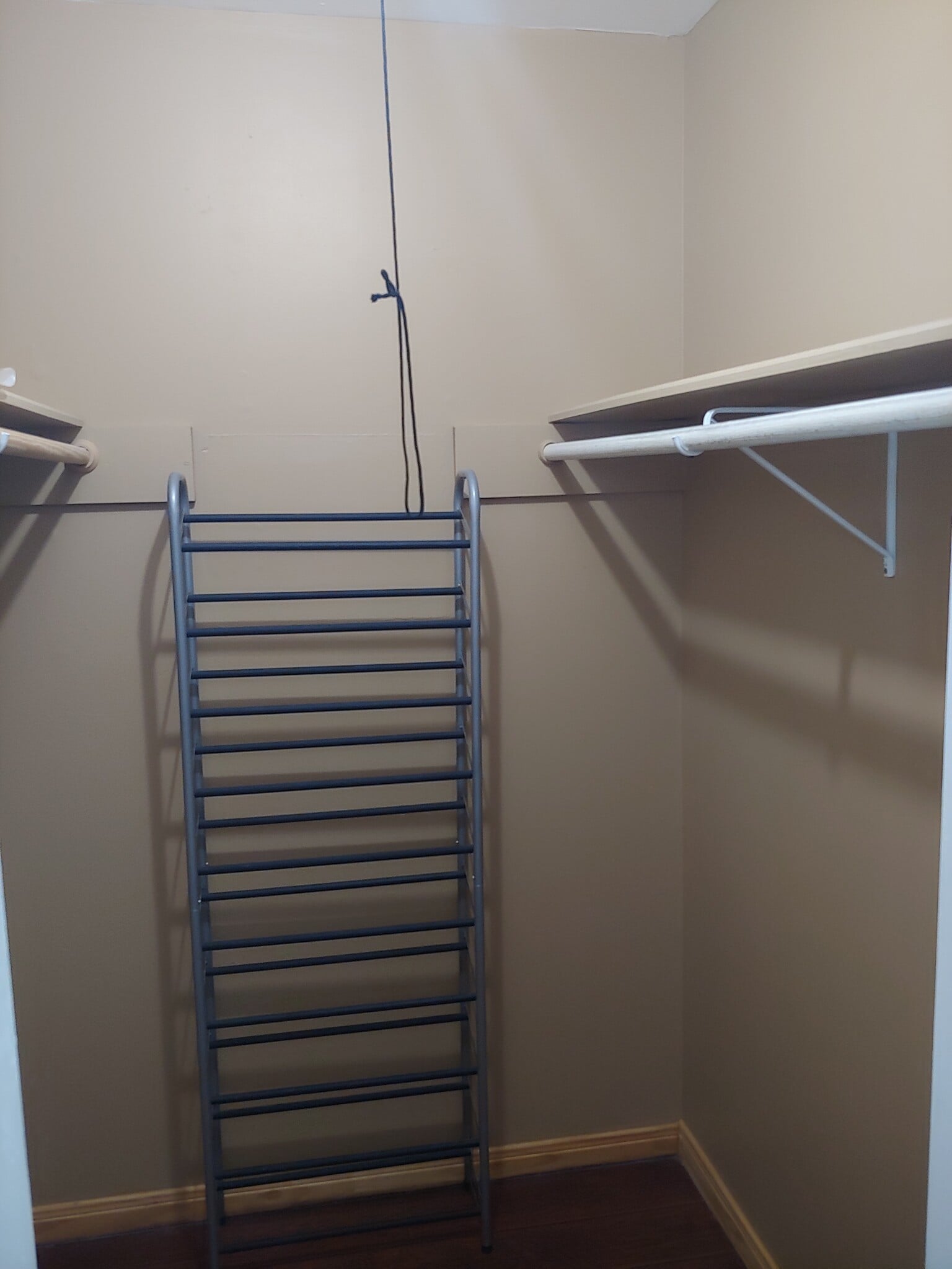 Spacious walk in closet with plenty of room for clothes and shoes. - 250 Highland Terrace Dr