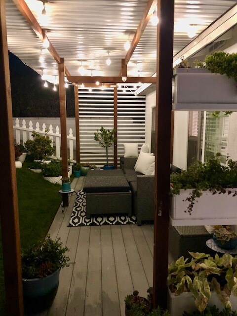 French bistro lights dimmable on remote - 1751 2nd St
