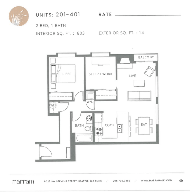 Floorplan - Marram Alki