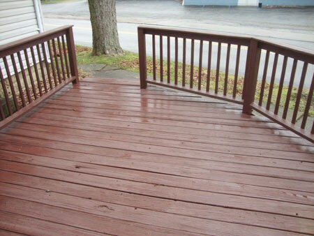Deck from kitchen door. - 522 E Market St