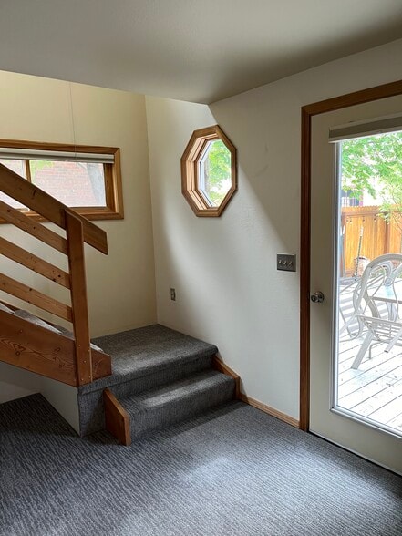 stairs to loft room - 620 N Davis St