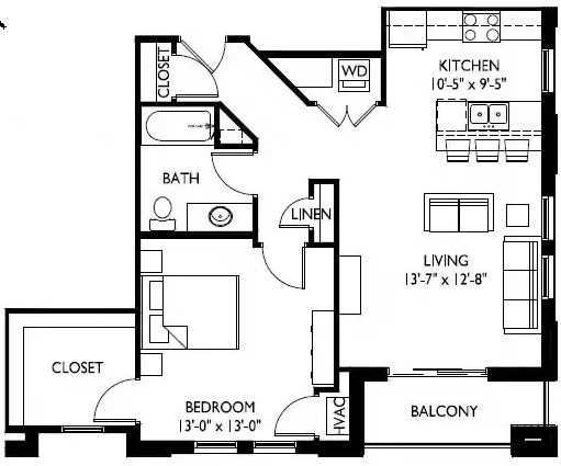 Floorplan - Hoff Mall and Hoff Apartments