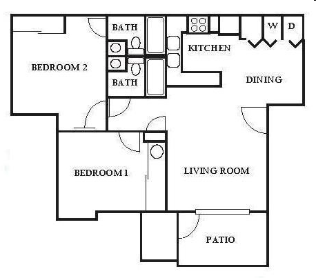 2 Bedroom 2 Bath - Reedville Commons