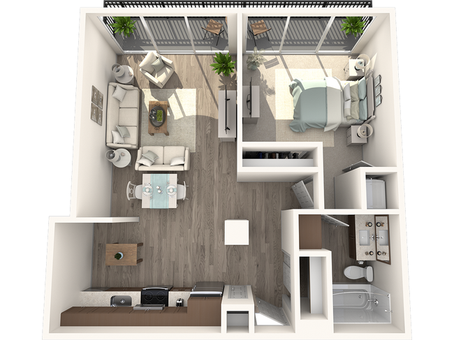 Floorplan - The Cabochon at River Oaks