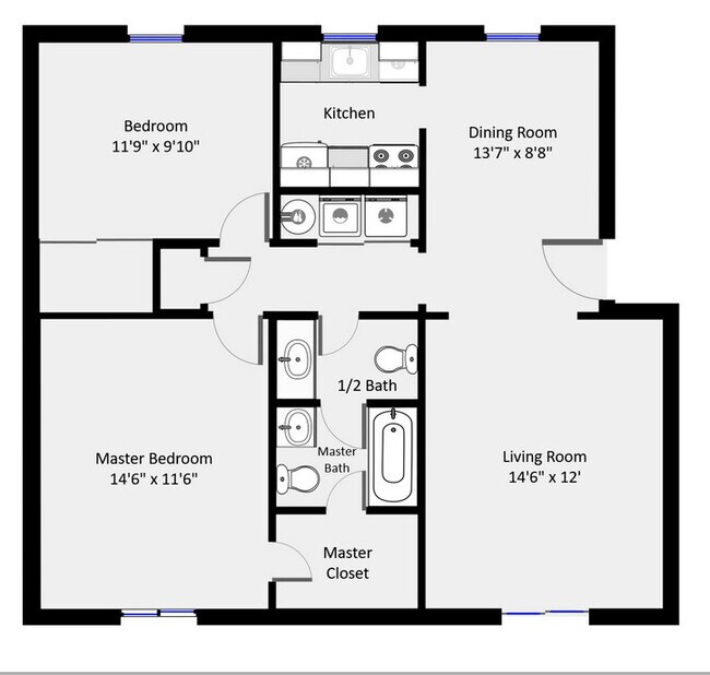 Floorplan - Village Square Apartments