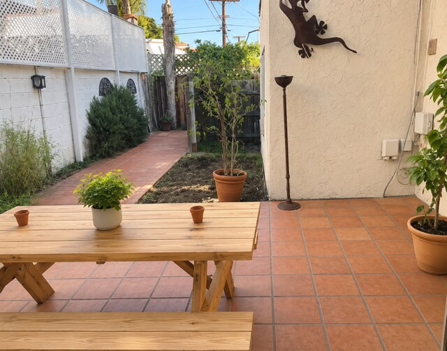 private front yard (overlooked by kitchen) - 6107 Saturn St