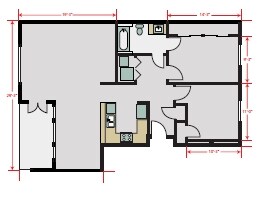 2BR/1BA - The Roberson