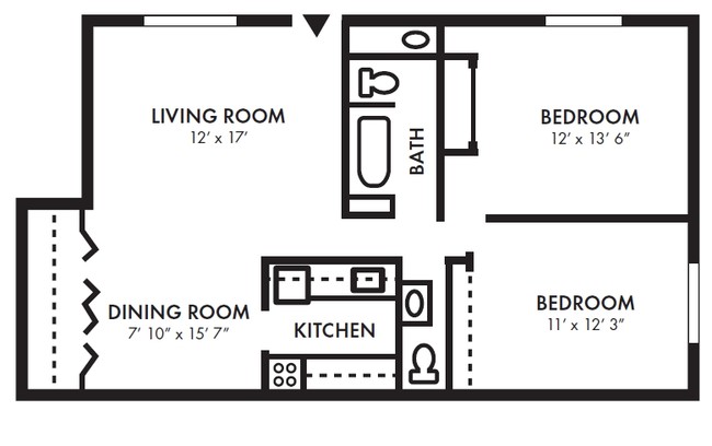 2BR/1.5BA - Park City Apartments