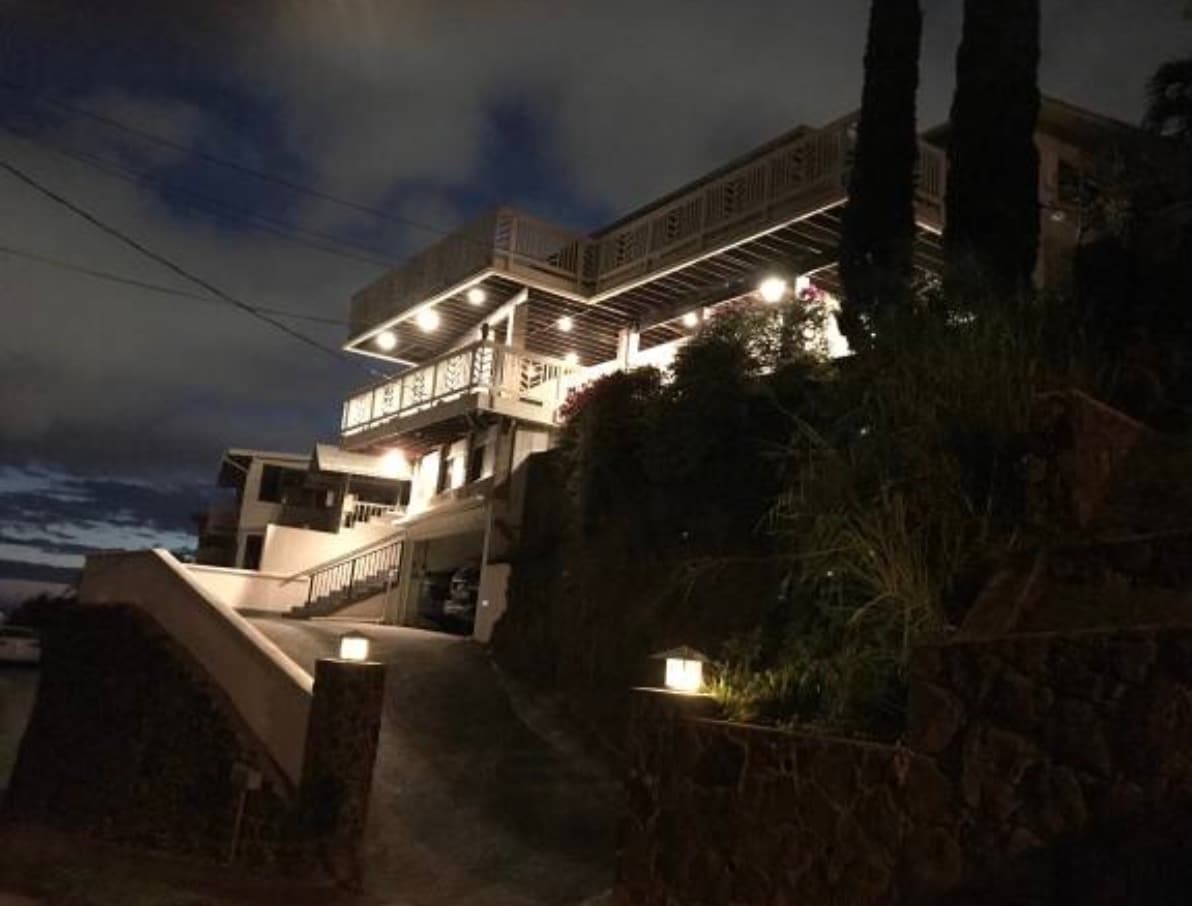 Night view of house - 2012 St Louis Dr