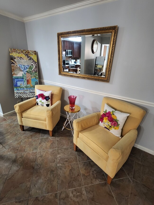 Living room. - 5201 Heatherstone Dr