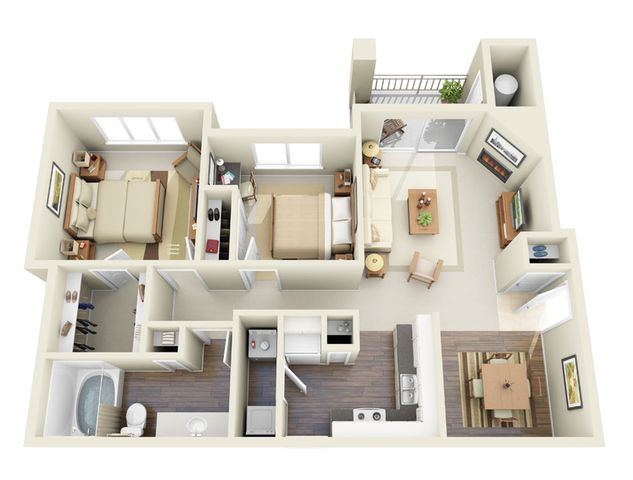 Floorplan - Lambertson Farms Apartment Homes