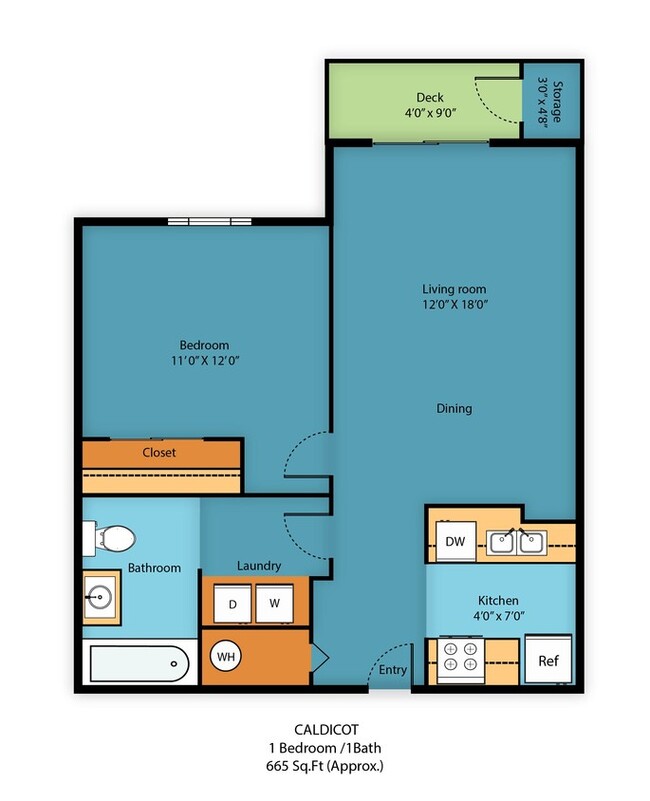 Floorplan - Camelot Apartment Homes