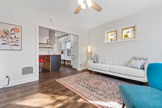 Front Living Room /with Kitchen open to it - 4147 Haven St