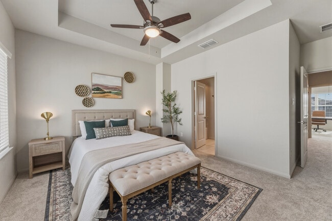 Primary Bedroom with Tray Ceiling - West End Estates