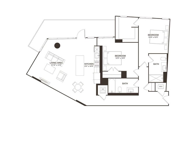 Floorplan - 8001 Woodmont