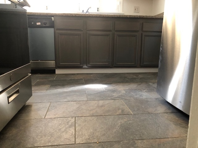 KITCHEN FLOORING AND CABINETS WITH DISHWASHER - 410 N Orange Grove Ave