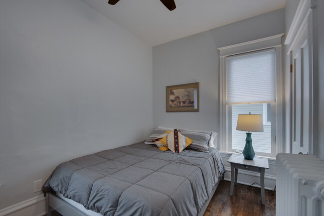 Smaller bedroom--but that's a queen-sized bed so it's not too small - 3020 Columbus Ave