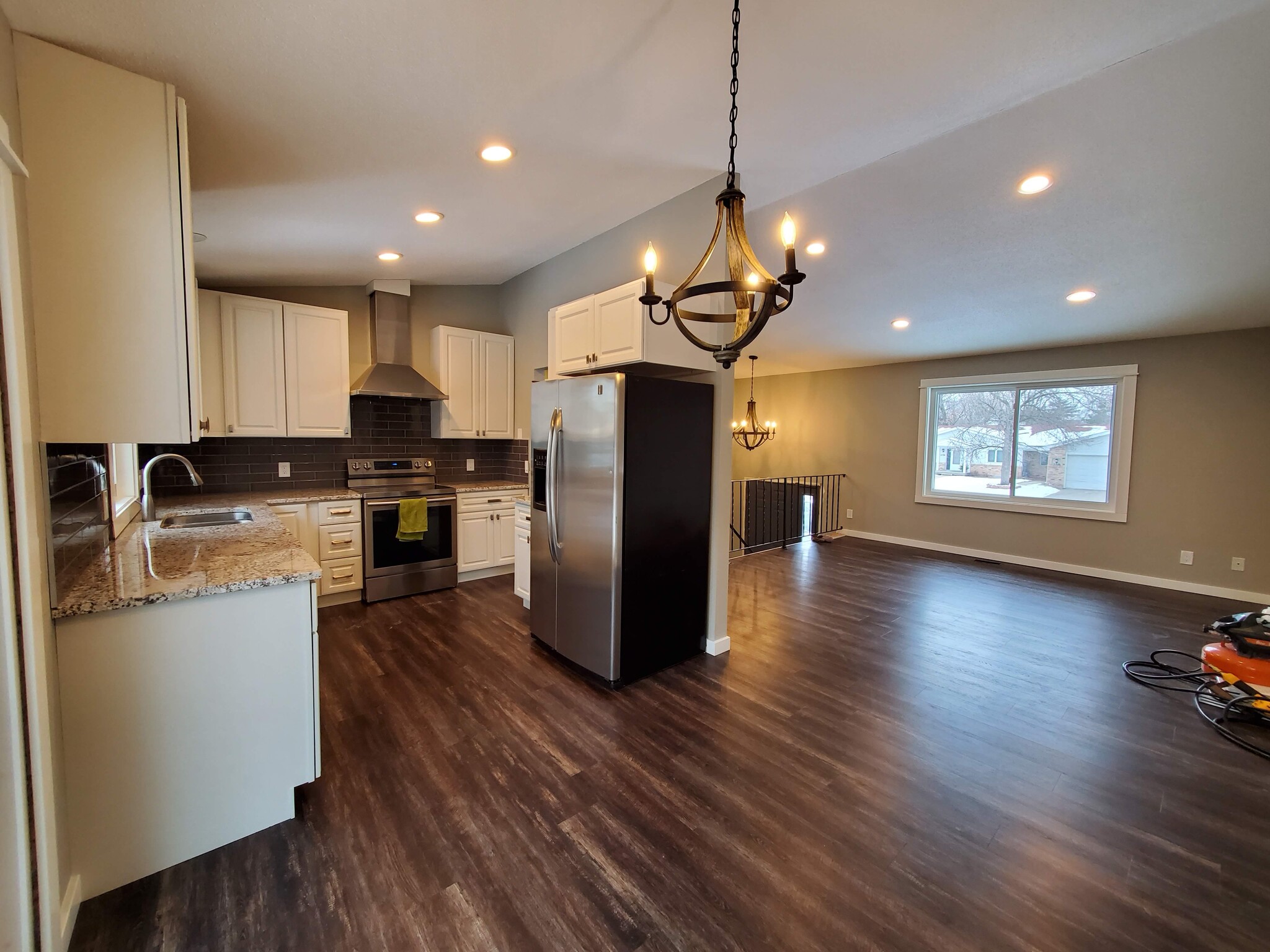 Kitchen features brand new cabinets with soft close door and drawers. Granite counters and stainless steel appliances. - 2525 Cedar Hills Drive