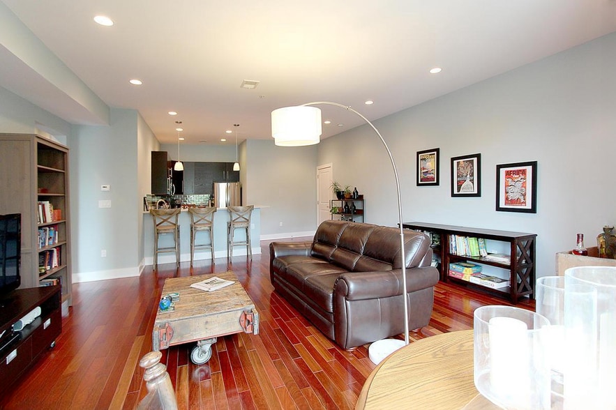 Living Room View of Kitchen (Furnished) - 440 Rhode Island Ave NW
