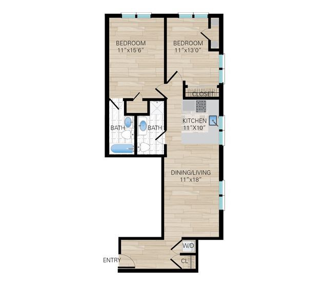 Floorplan - Morristown Gateway Apartments