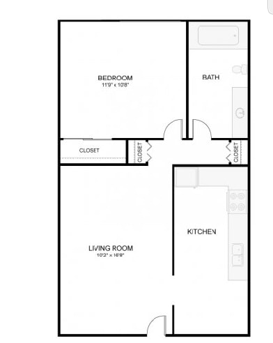 1BR/1BA - Canyon Ridge Apartment