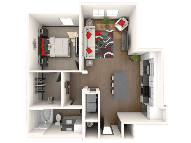 Floorplan - Bluebird Row Apartments