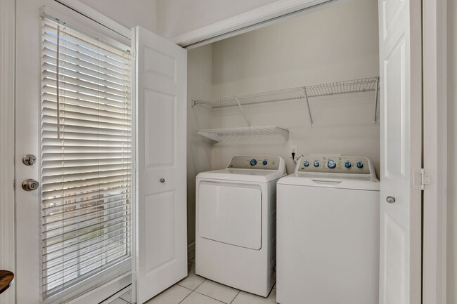 Laundry Area off Kitchen, New Washer and Dryer! - 1101 Downs Blvd