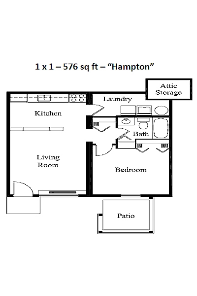 1BR/1BA - Valleybrook