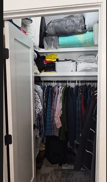 bedroom closet w/ great shelves - 27 Booth St