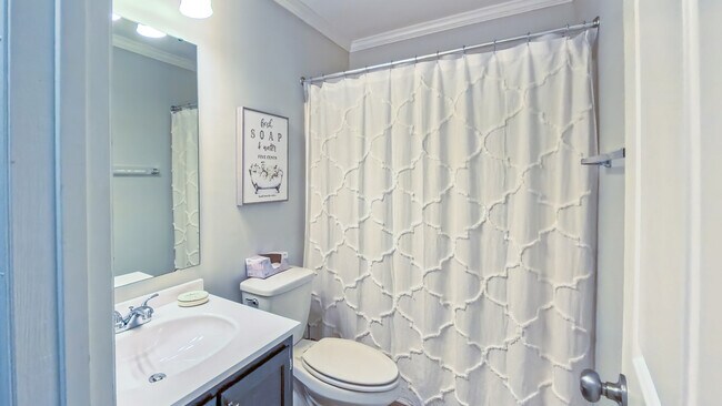 First floor full bathroom directly across from office - 107 Abbots Glen Ct