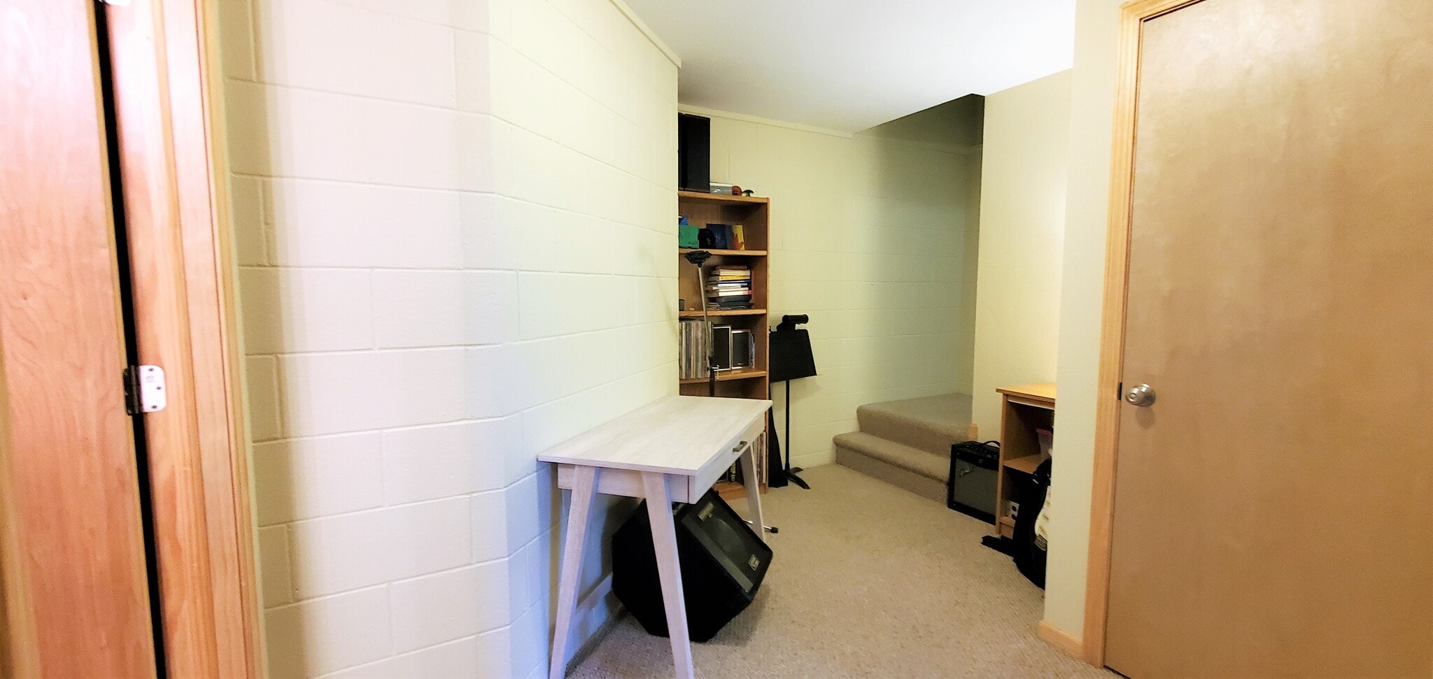Lower level common area. (photo from neighboring unit with the same layout) - 1756 St Joseph St