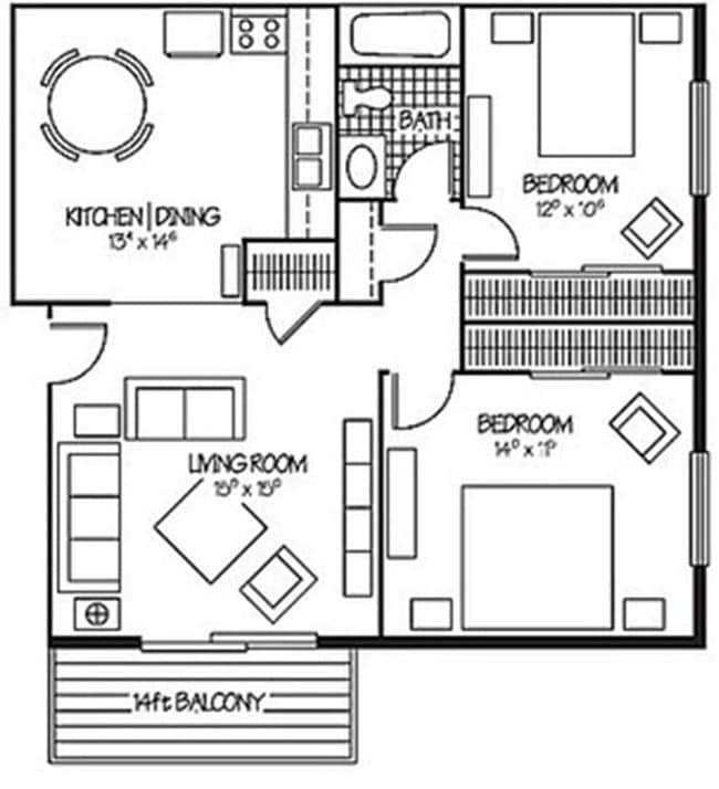 Floorplan - Orchard Hills Apartments