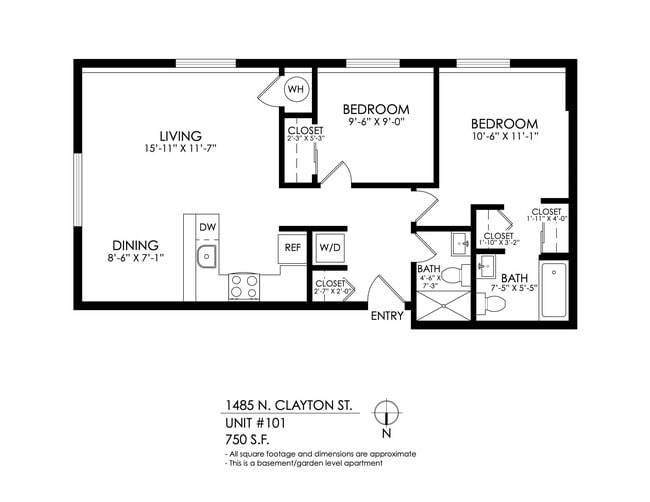 Floorplan - 1485 Clayton