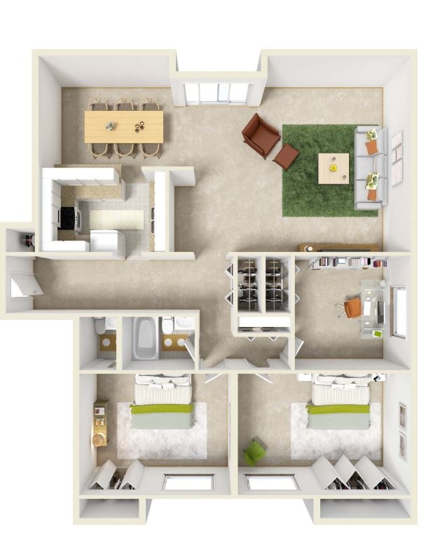 Furnished - Clay Court Apartments
