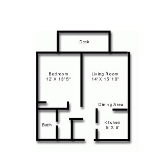 1BR/1BA - Park Place Apartments