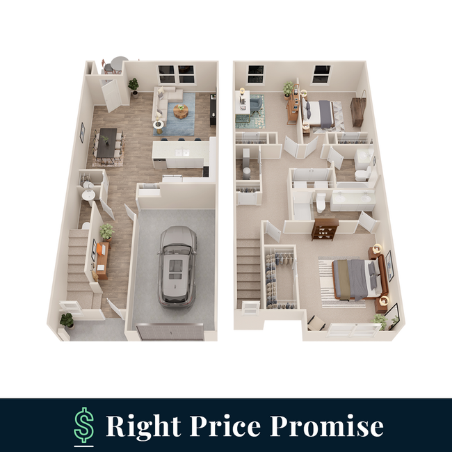 Floorplan - The Ridge at Canyon Landing Townhomes