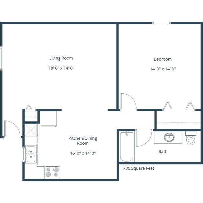 Floorplan - Highland Meadows Apartment Community