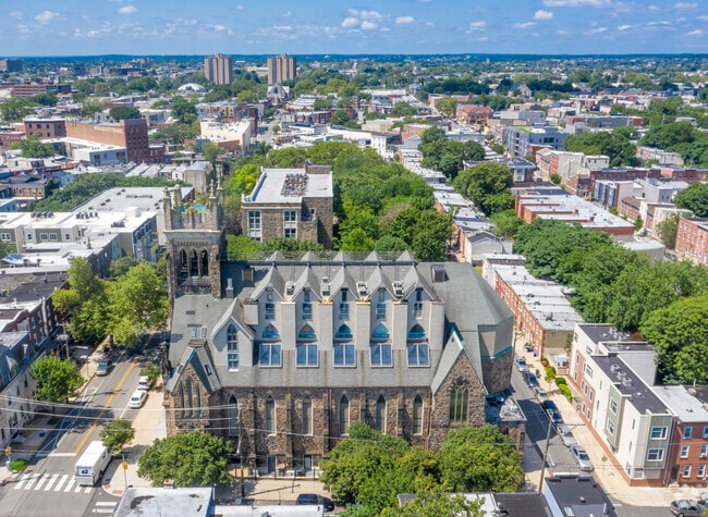 Aerial Photo - Steeple Lofts at University City