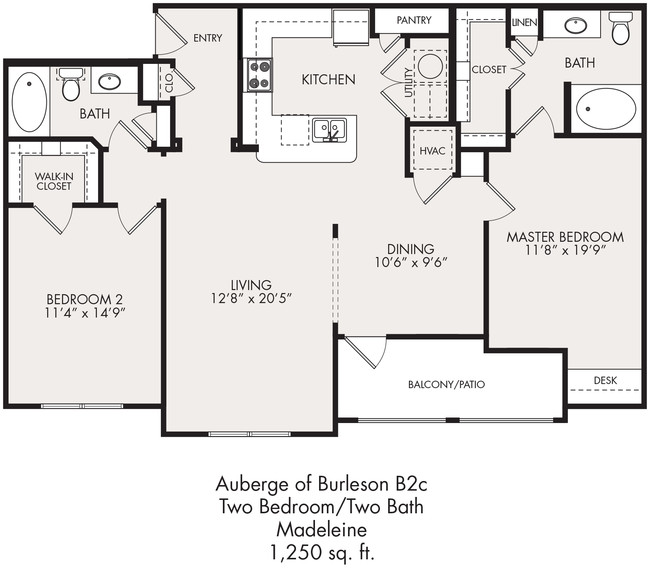 Floorplan - Auberge of Burleson