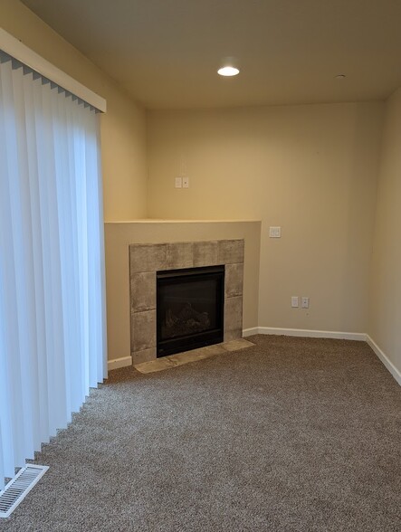 Gas fireplace in living room - 713 E Main St